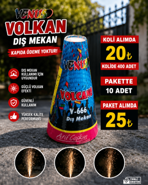 Konser ve Etkinlik Dış Mekan Volkan renkli meşaleler